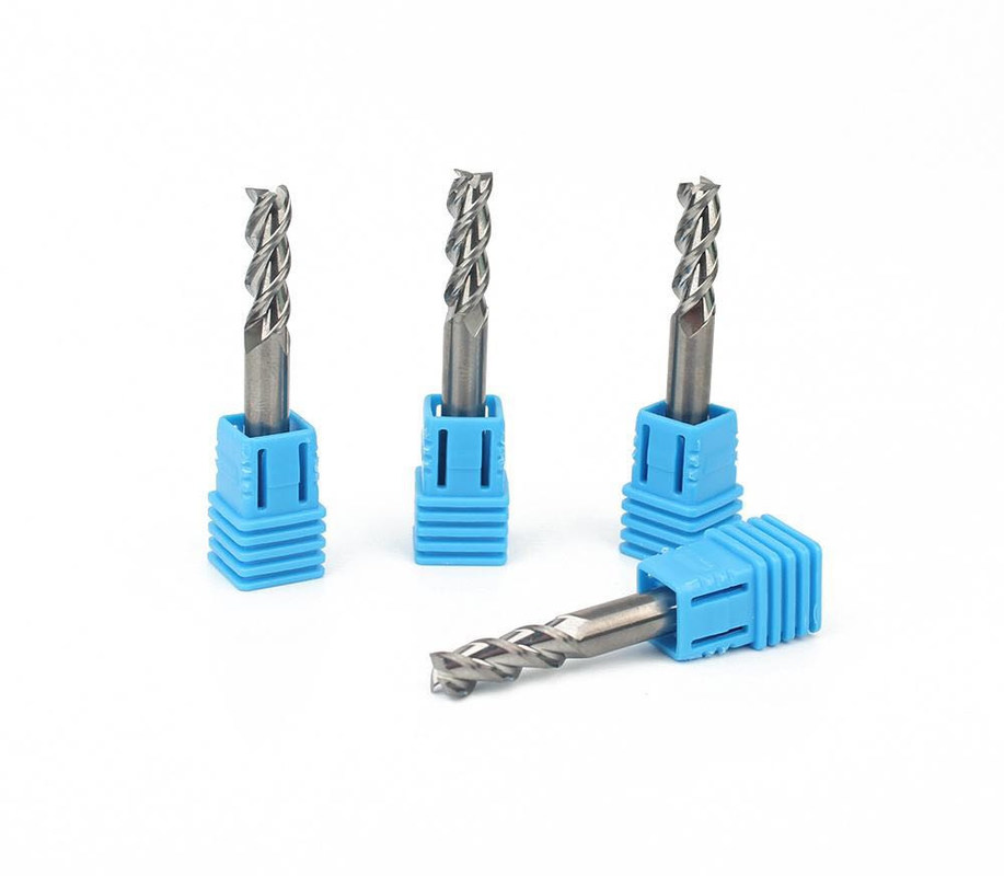 Flattened 3 Flutes Carbide End Mill 45 Degree Helix Angle OEM/ODM