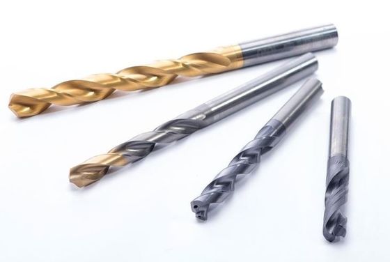 Precision Straight Shank Twist Drill Bit , Tungsten Carbide Milling Cutters