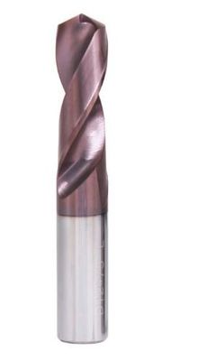 Flattened 3 Flutes Carbide End Mill 45 Degree Helix Angle OEM/ODM Applicable