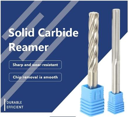 Cemented Carbide Drill Reamer , Straight Flute Reamer For Drill Machine