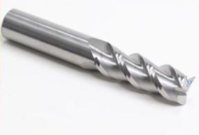 45 Degree Helix Angle 3 Flute Carbide End Mill For Aluminum Cutting Tools