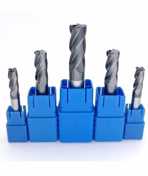 Hrc 45 4um 4 Flutes Tungsten Carbide Milling Cutters